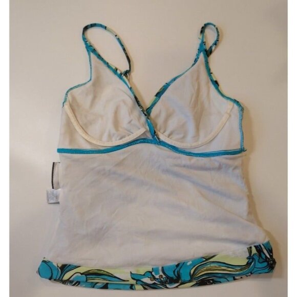 CROFT & BARROW Tankini Womens 10D Underwire colorful Top Only Swim Pool Beach - Picture 7 of 12